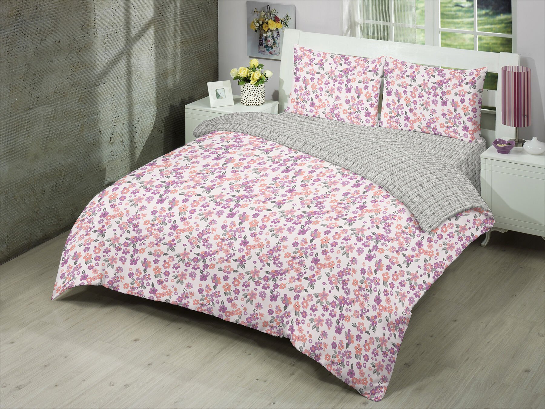 ALMOSS DAİLY ÇITIR ÇİÇEK PAMUKLU NEVRESİM TAKIMI