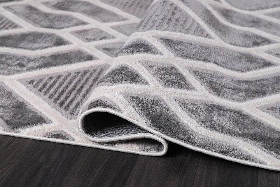 EYLÜL B675A LGREY-CREAM DEKORATİF MAKİNE HALISI