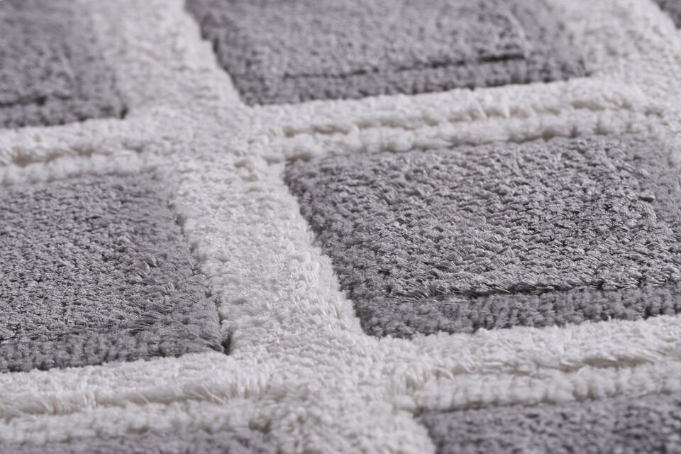 EYLÜL B675A LGREY-CREAM DEKORATİF MAKİNE HALISI