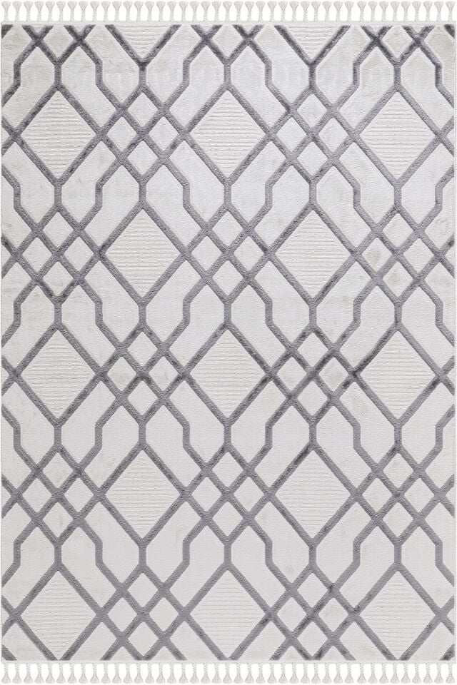 SEPTEMBER B675B CREAM-L.GRAY DECORATIVE MACHINE CARPET