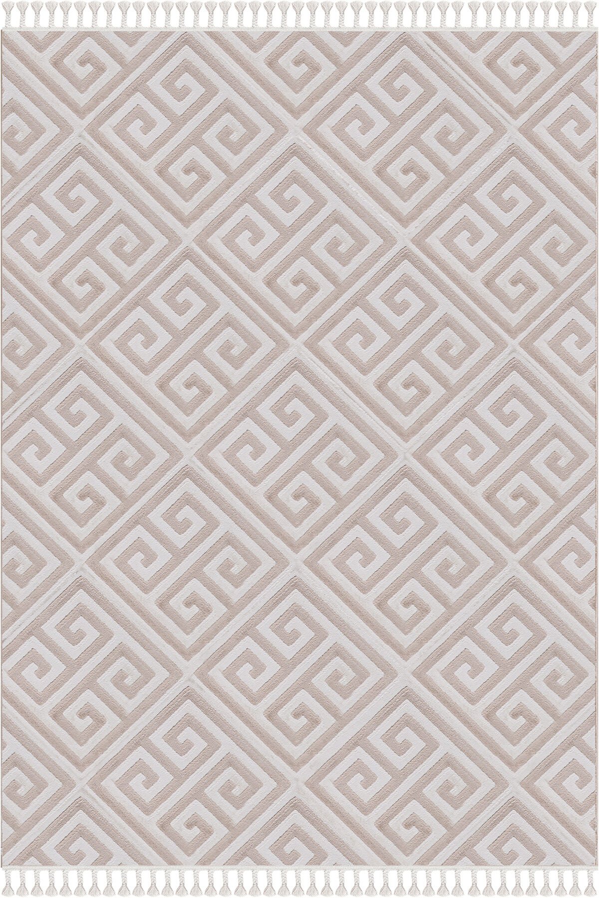 EYLÜL B676A CREAM-BEIGE DEKORATİF MAKİNE HALISI