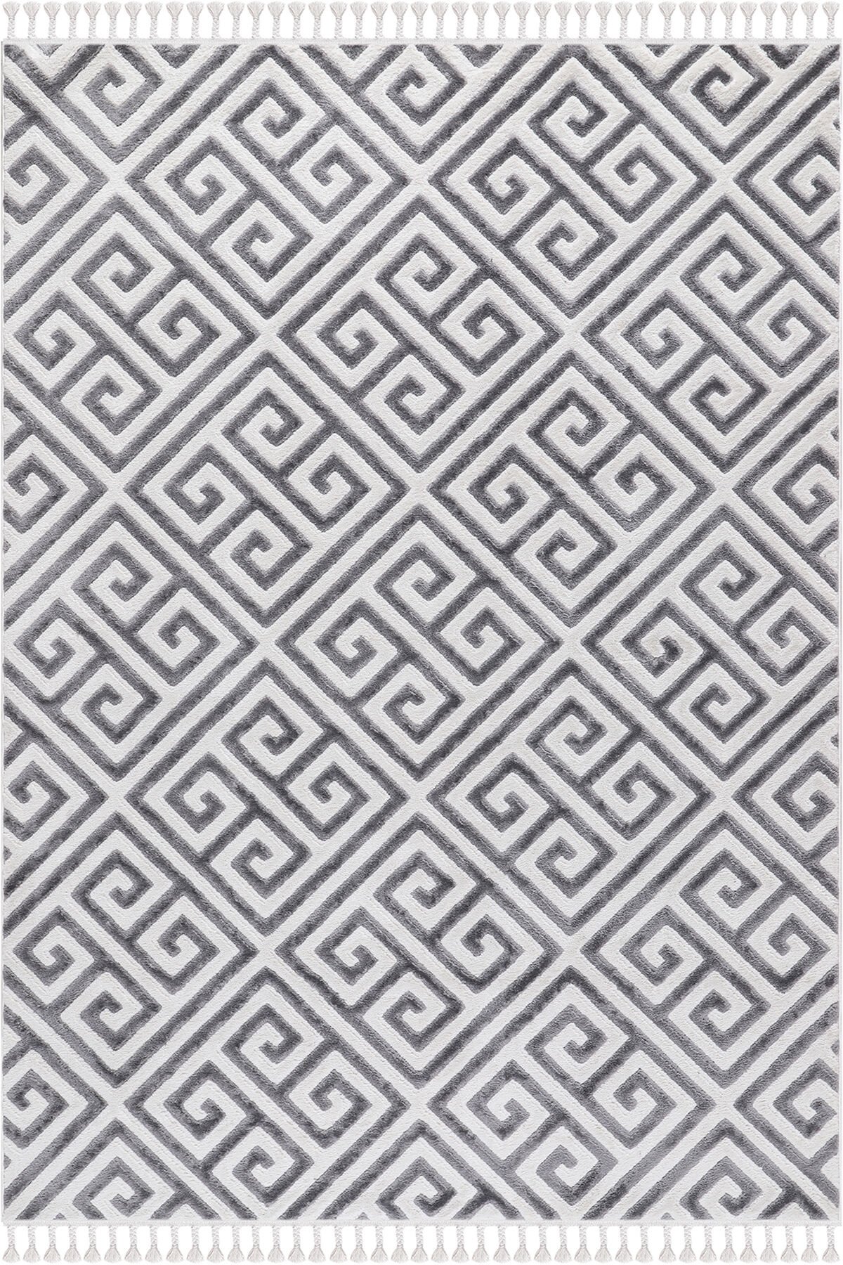 EYLÜL B676B CREAM-L.GREY DEKORATİF MAKİNE HALISI