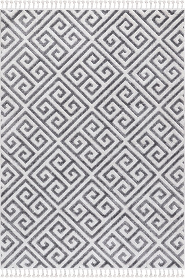 SEPTEMBER B676B CREAM-L.GRAY DECORATIVE MACHINE CARPET