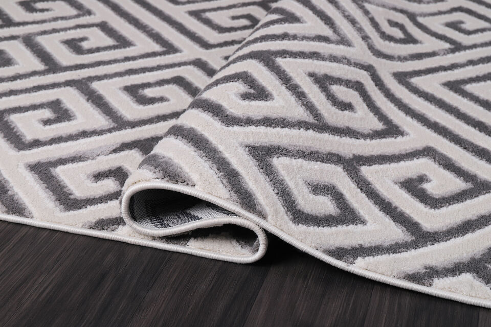 EYLÜL B676B CREAM-L.GREY DEKORATİF MAKİNE HALISI