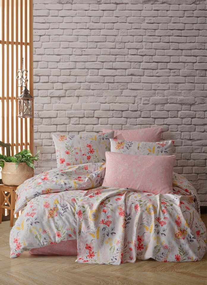 ALMOSS ELEXUS GARDEN  PEMBE NEVRESİM TAKIMI