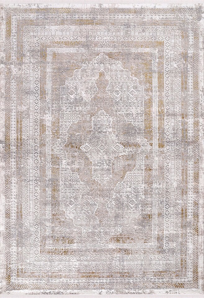 ALMOSS MOCCA KLASİK 5115S BEYAZ-SARI MAKİNE HALISI