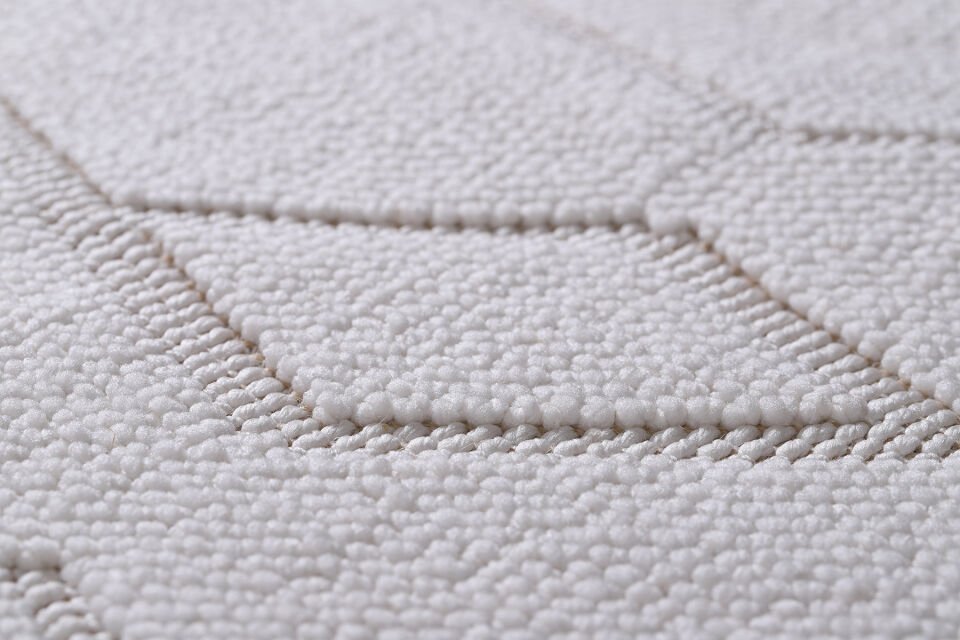 CARİNA 8312C BEYAZ-BEYAZ DEKORATİF MAKİNE HALISI