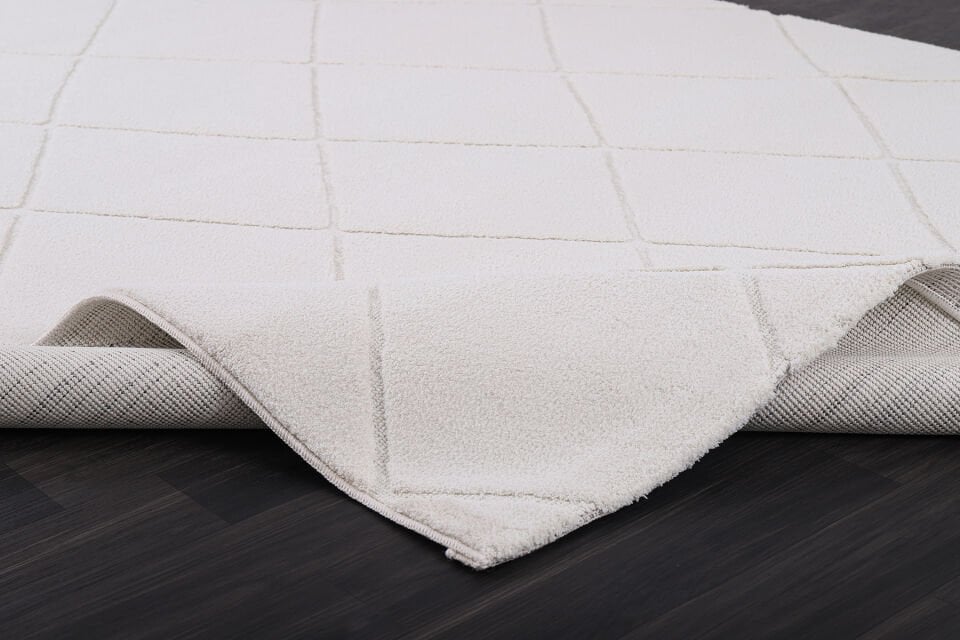 ALMOSS DOLCE 1334C BEYAZ DEKORATİF MAKİNE HALISI