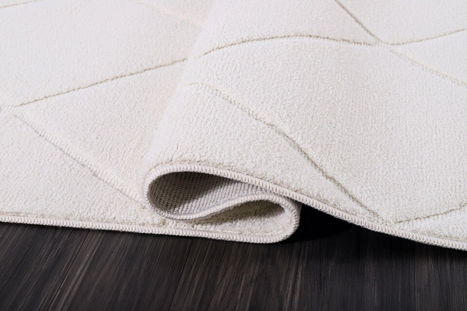 ALMOSS DOLCE 1334C BEYAZ DEKORATİF MAKİNE HALISI