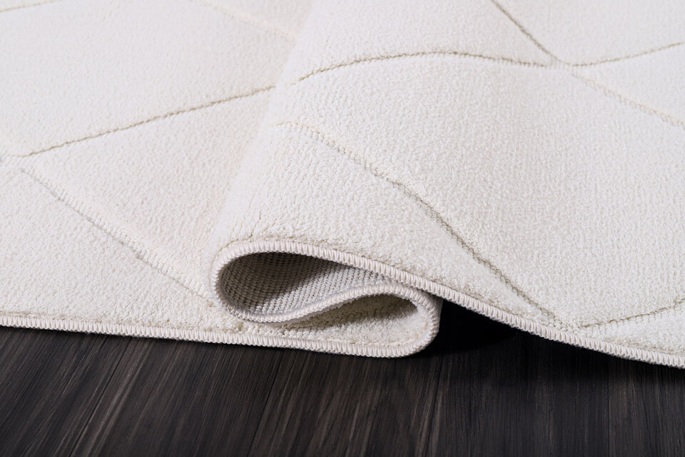 ALMOSS DOLCE 1334C BEYAZ DEKORATİF MAKİNE HALISI