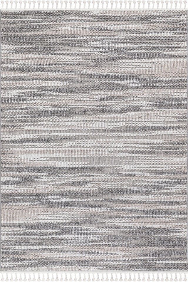 سجادة كارينا للديكور 8340 جرام باللون الرمادي والأبيض