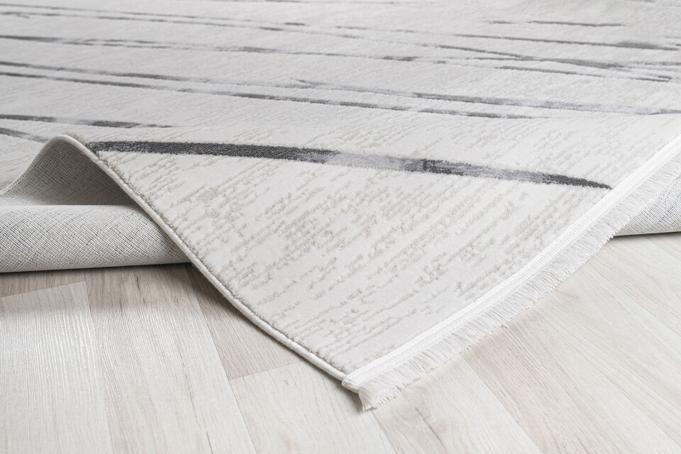 SENTO 2334G KREM-GRİ AKRİLİK MAKİNE HALISI
