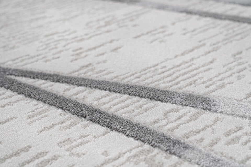 SENTO 2334G KREM-GRİ AKRİLİK MAKİNE HALISI