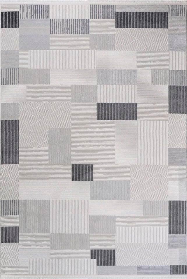 SENTO 2336G CREAM-GRAY ACRYLIC MACHINE CARPET