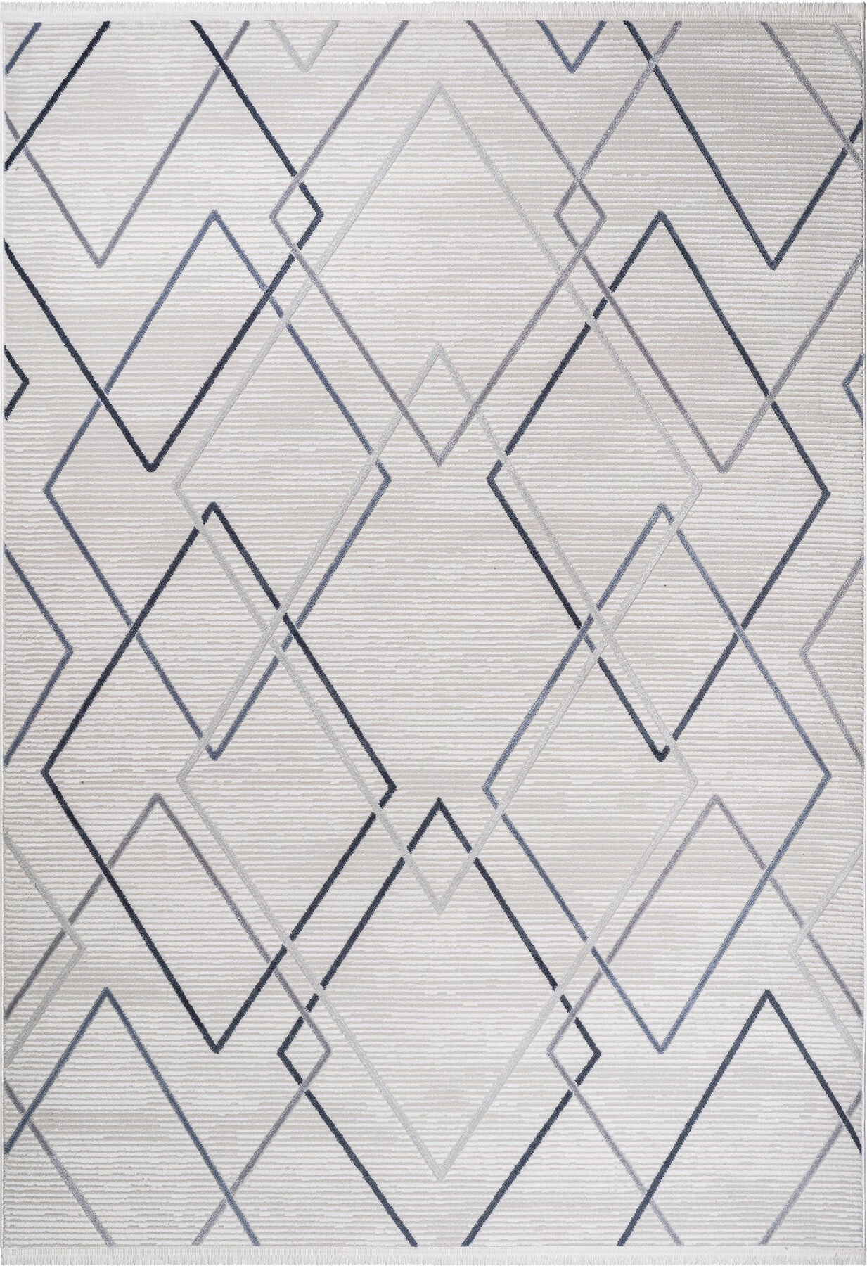 SENTO 2349L KREM-LACİVERT AKRİLİK MAKİNE HALISI