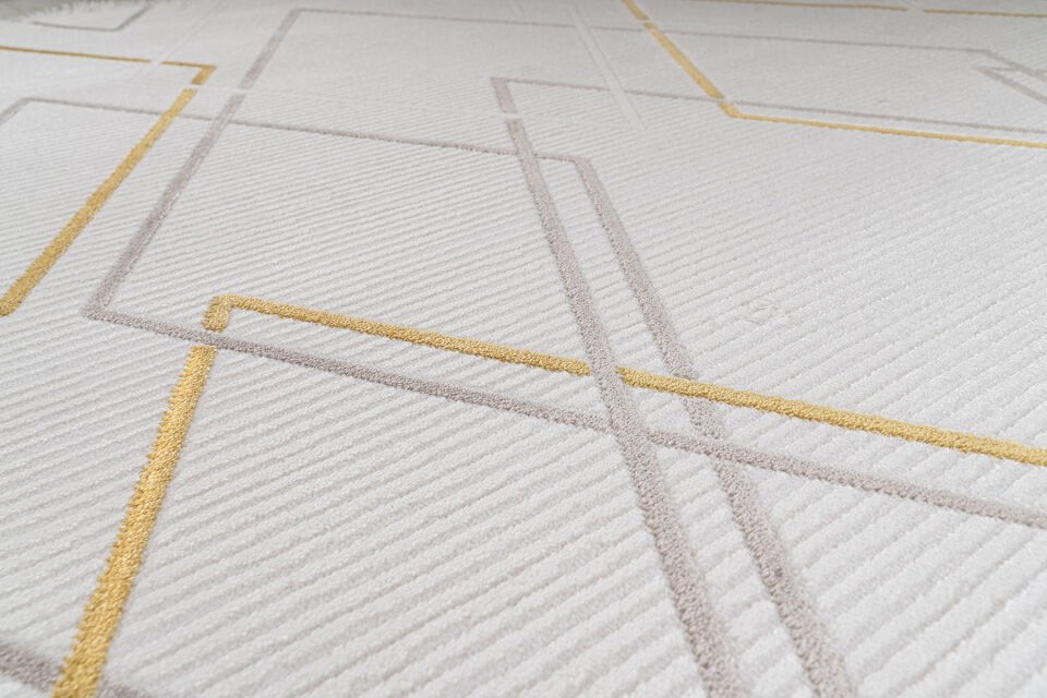 SENTO 2349Y KREM-SARI AKRİLİK MAKİNE HALISI