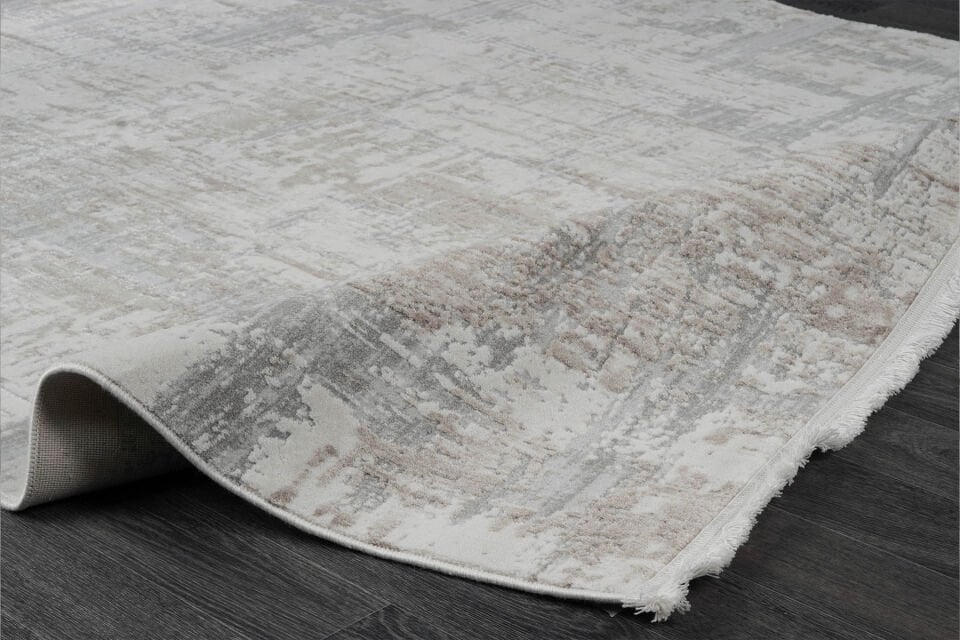 KUVARS 5457V K.GRİ-VİZON AKRİLİK MAKİNA HALISI