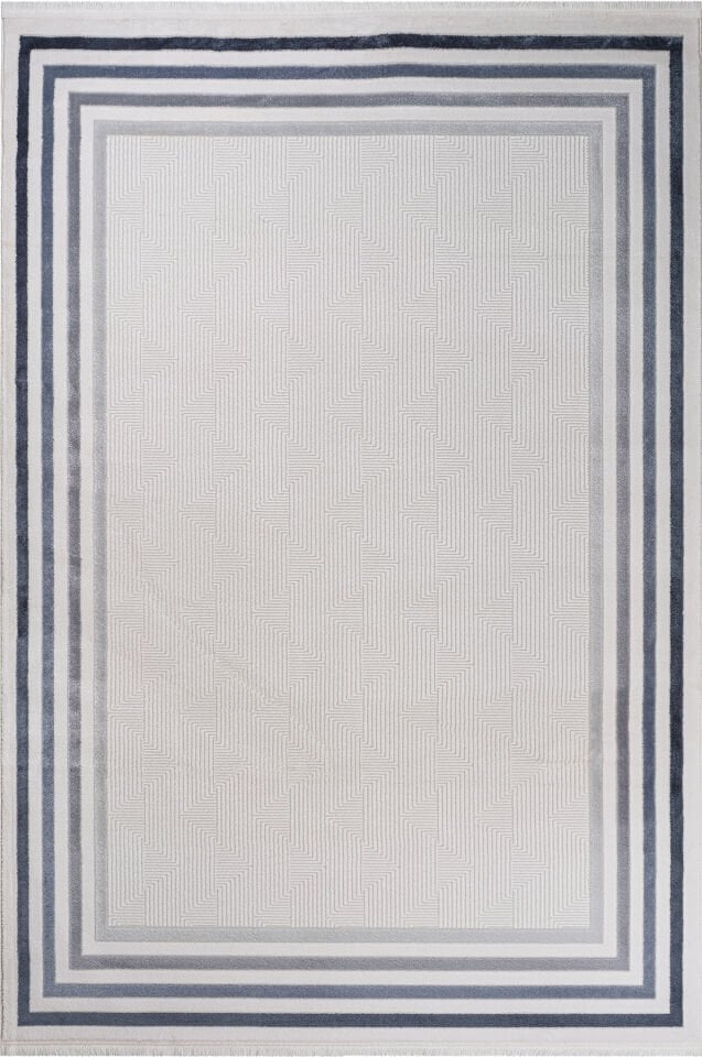 SENTO 2335L KREM-LACİVERT AKRİLİK MAKİNE HALISI