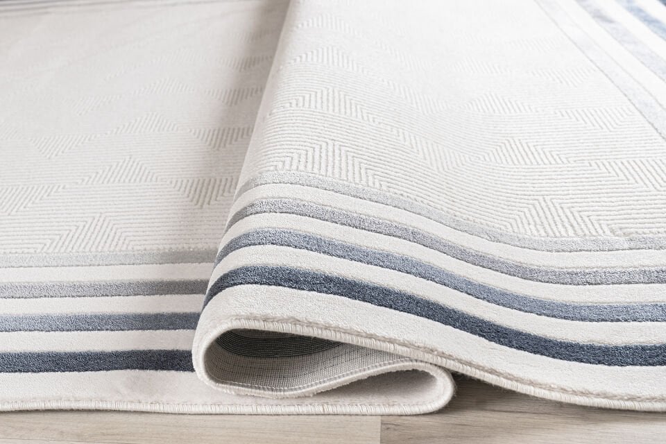 SENTO 2335L KREM-LACİVERT AKRİLİK MAKİNE HALISI