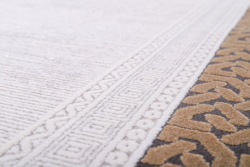 ALMOSS ESPADON 5620S GRİ-SARI AKRİLİK MAİKNA HALISI