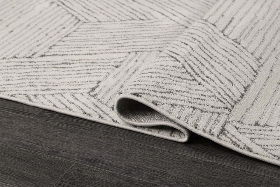 ALATURKA 4950A BEYAZ-KAHVE DEKORATİF MAKİNE HALISI