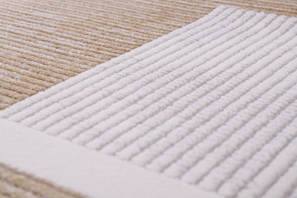 ALMOSS ESPADON 5653S GRİ-SARI AKRİLİK MAİKNA HALISI