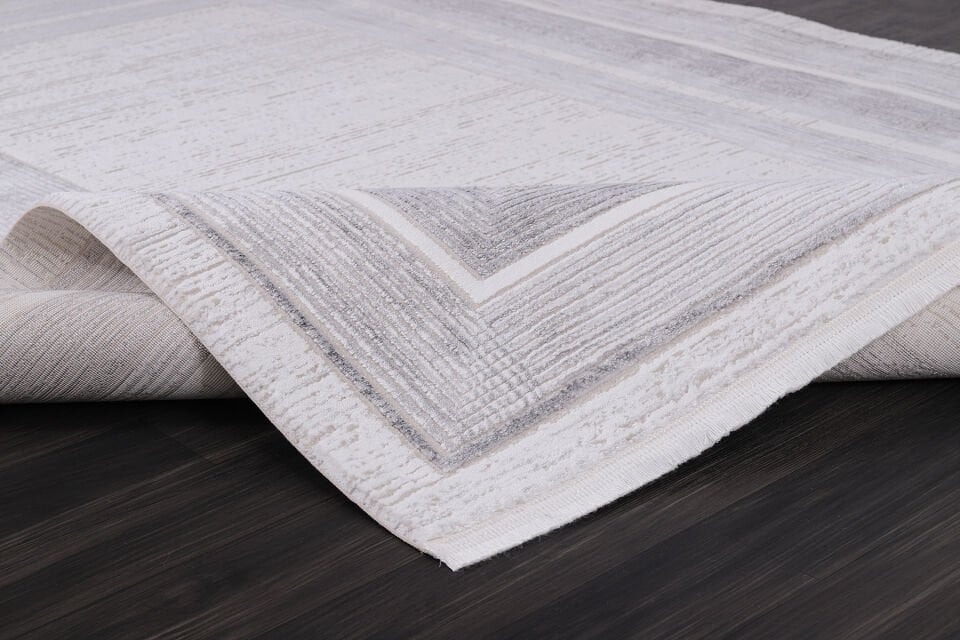 ALMOSS MOCCA KLASİK 5149D BEYAZ-GRİ MAKİNE HALISI