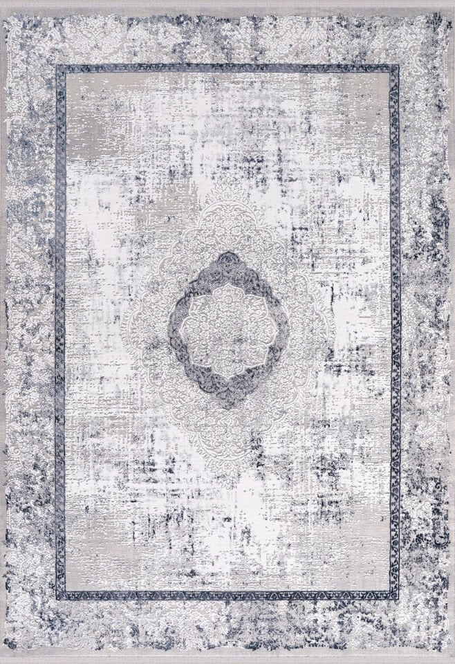 ALMOSS MOCCA KLASİK 5189M GRİ-MAVİ MAKİNE HALISI