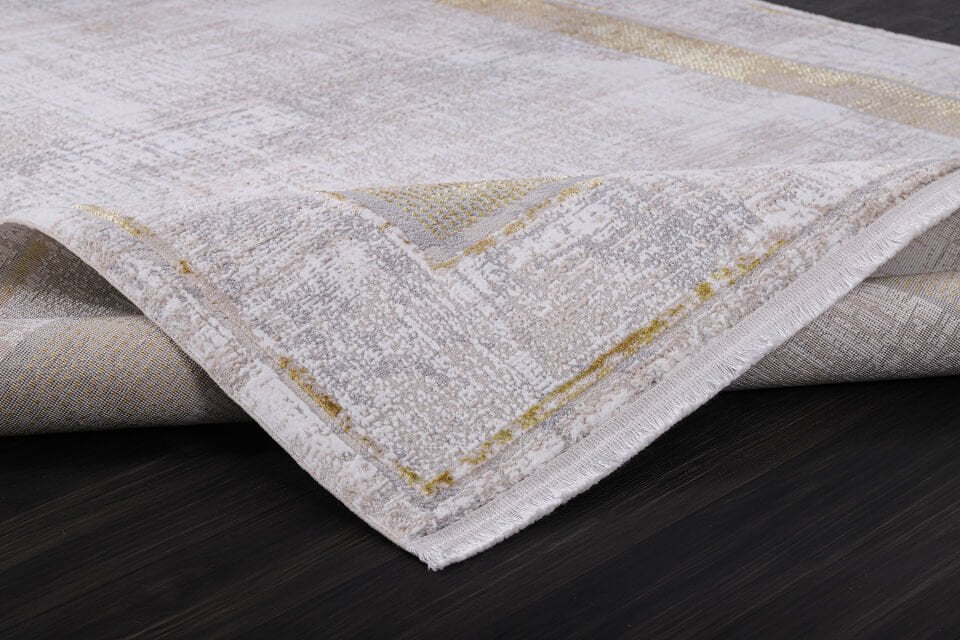 ALMOSS MOCCA TARZ 5218S BEYAZ-SARI MAKİNE HALISI