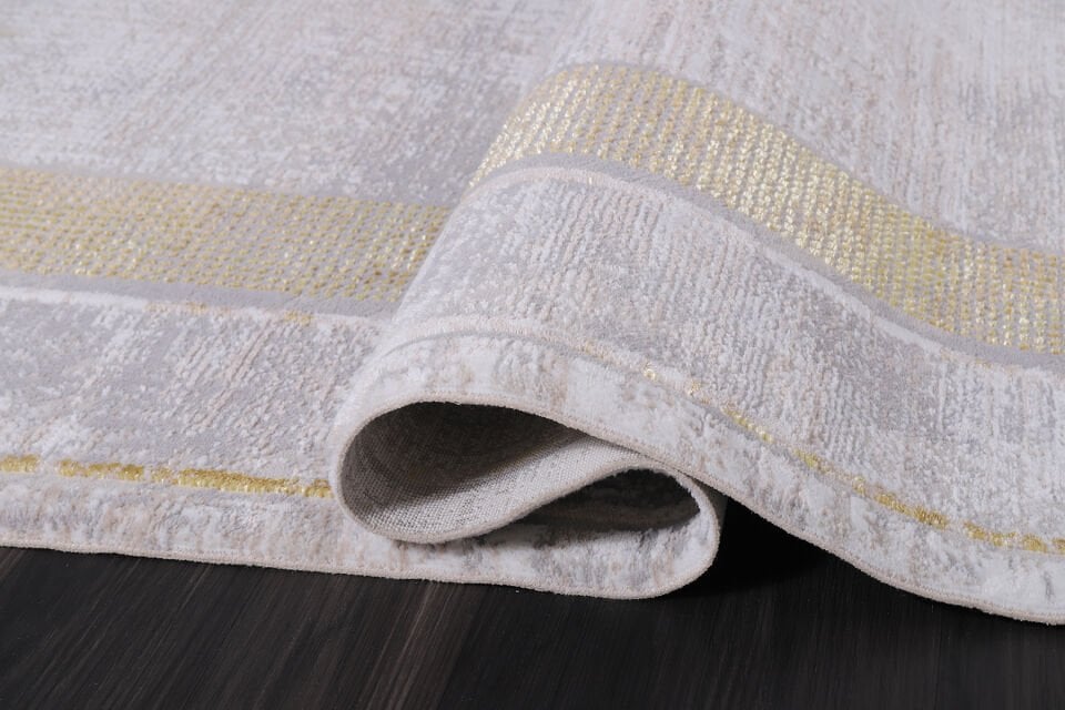 ALMOSS MOCCA TARZ 5218S BEYAZ-SARI MAKİNE HALISI