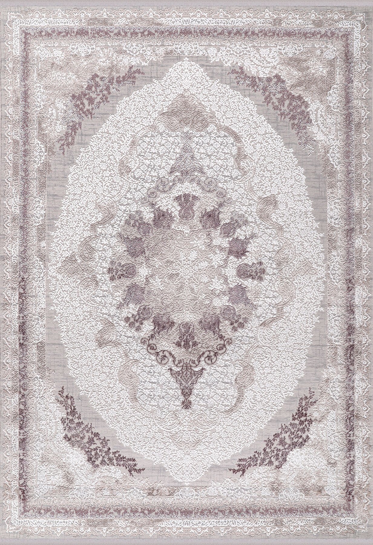 ALMOSS MOCCA KLASİK 5135L KREM-LİLA MAKİNE HALISI