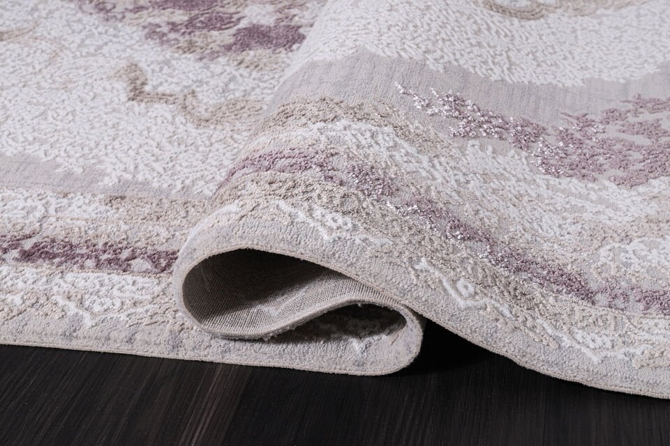 ALMOSS MOCCA KLASİK 5135L KREM-LİLA MAKİNE HALISI