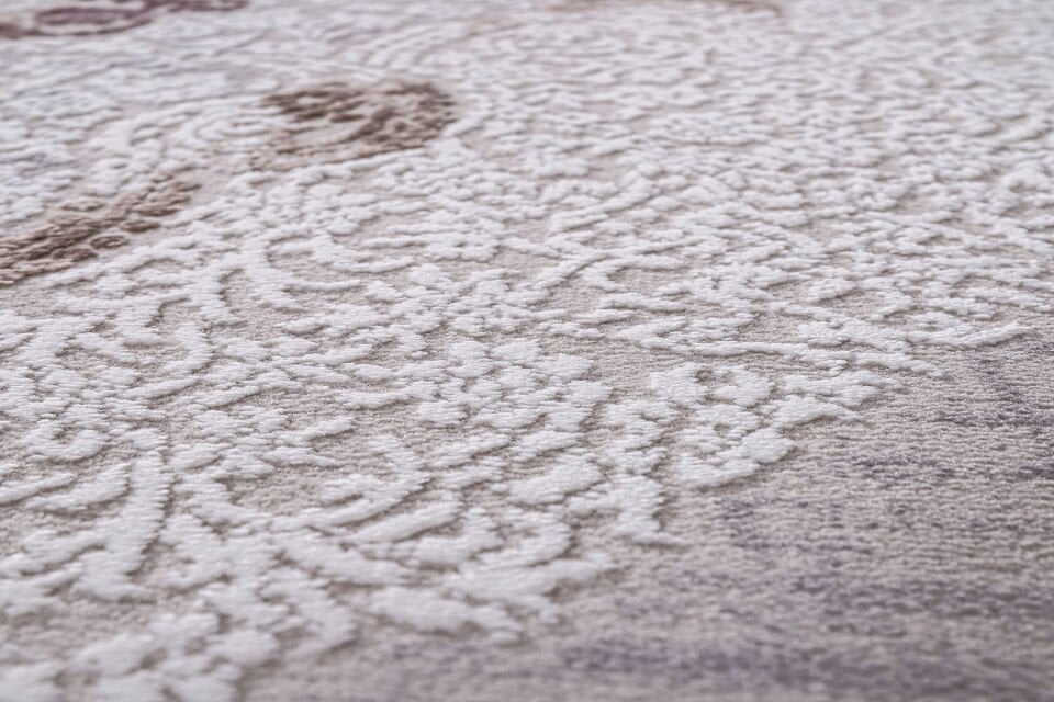 ALMOSS MOCCA KLASİK 5135L KREM-LİLA MAKİNE HALISI