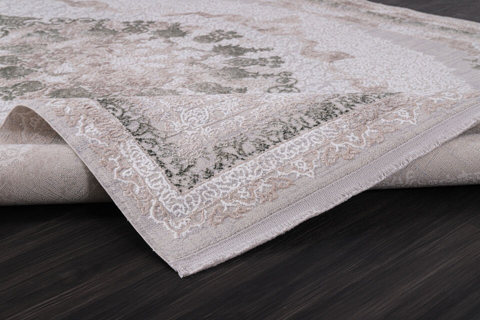 ALMOSS MOCCA KLASİK 5135Y KREM-YEŞİL MAKİNE HALISI