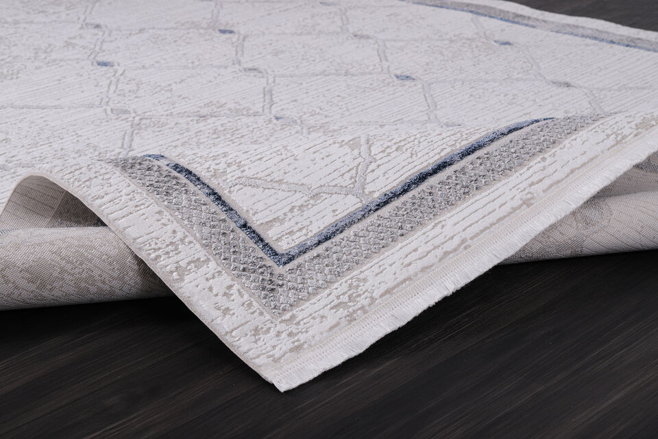 ALMOSS MOCCA KLASİK 5150M BEYAZ-MAVİ MAKİNE HALISI