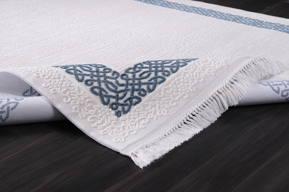 MİLENYUM 5932A BLUE ACRYLIC MACHINE CARPET