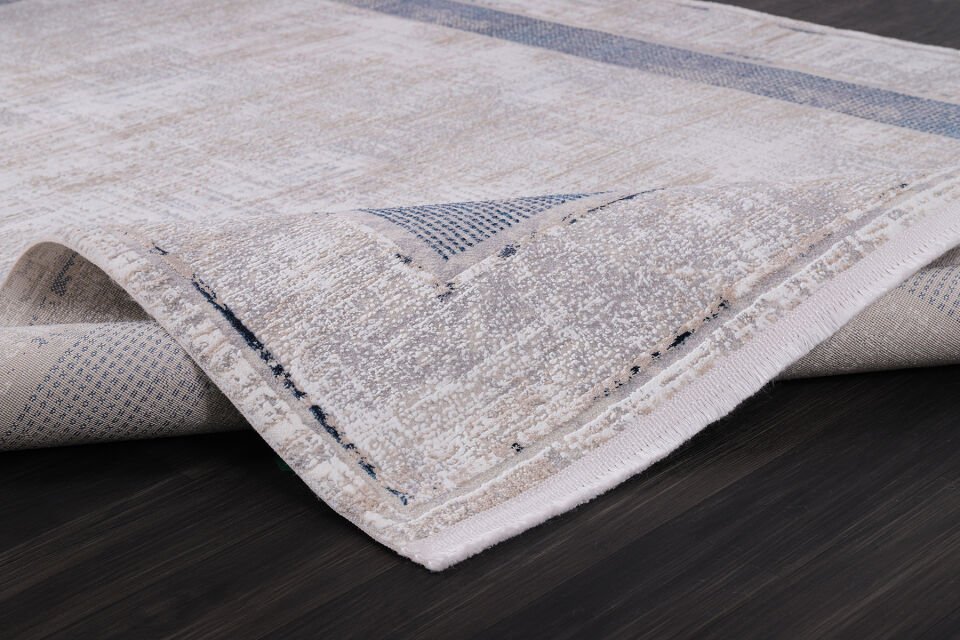 ALMOSS MOCCA TARZ 5218M BEYAZ-MAVİ MAKİNE HALISI