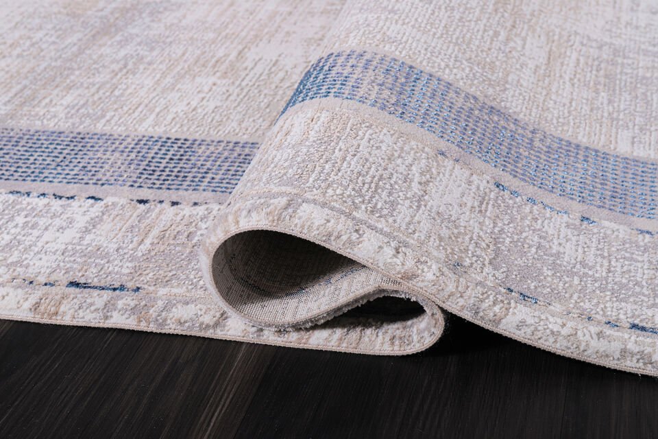 ALMOSS MOCCA TARZ 5218M BEYAZ-MAVİ MAKİNE HALISI