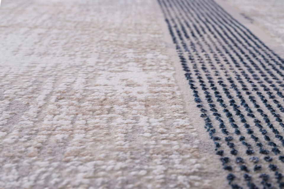 ALMOSS MOCCA TARZ 5218M BEYAZ-MAVİ MAKİNE HALISI