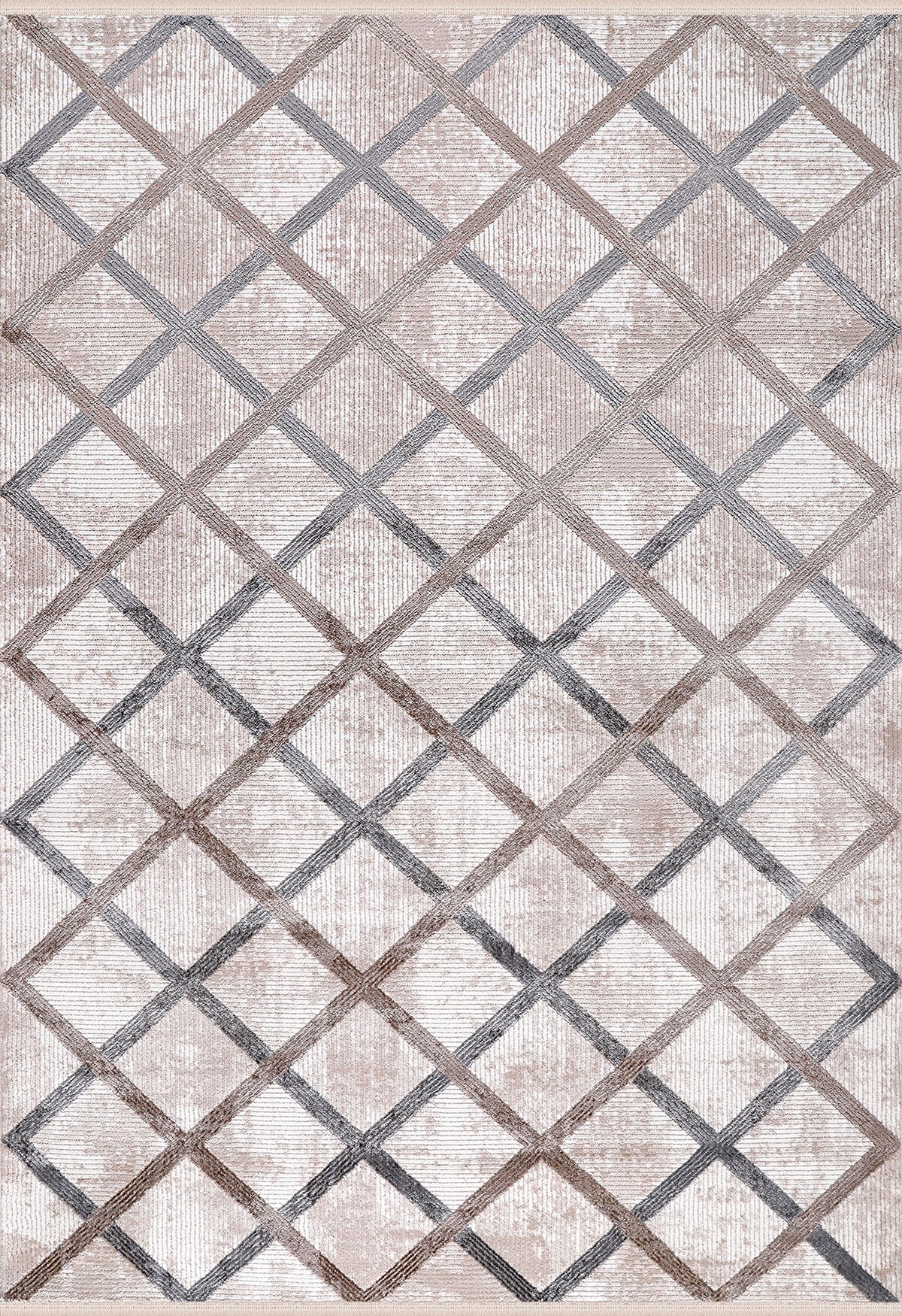 ALMOSS MOCCA TARZ 5273D BEYAZ-GRİ MAKİNE HALISI