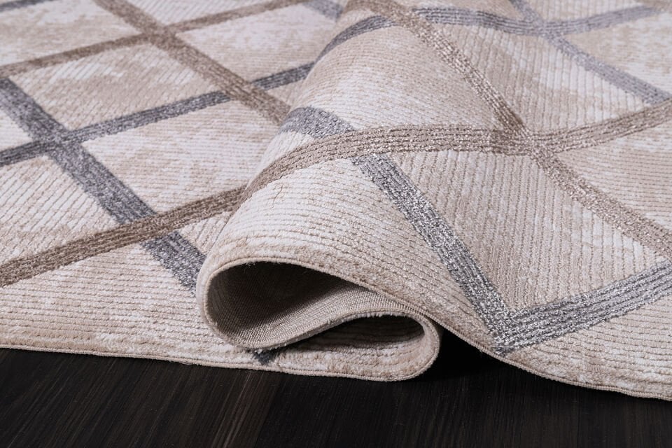 ALMOSS MOCCA TARZ 5273D BEYAZ-GRİ MAKİNE HALISI