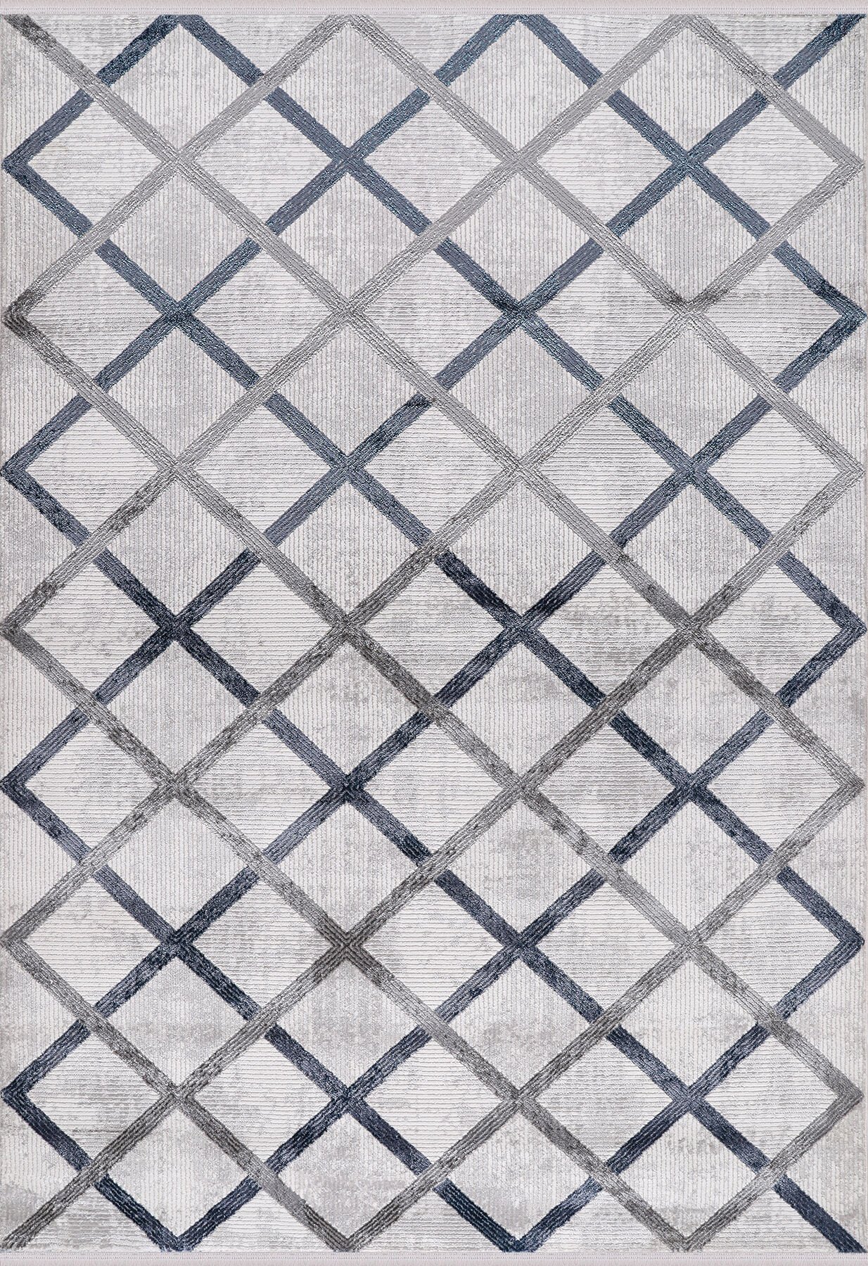 ALMOSS MOCCA TARZ 5273M A.GRİ-MAVİ MAKİNE HALISI