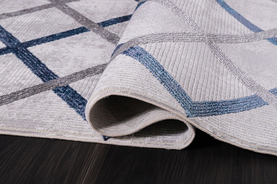 ALMOSS MOCCA TARZ 5273M A.GRİ-MAVİ MAKİNE HALISI