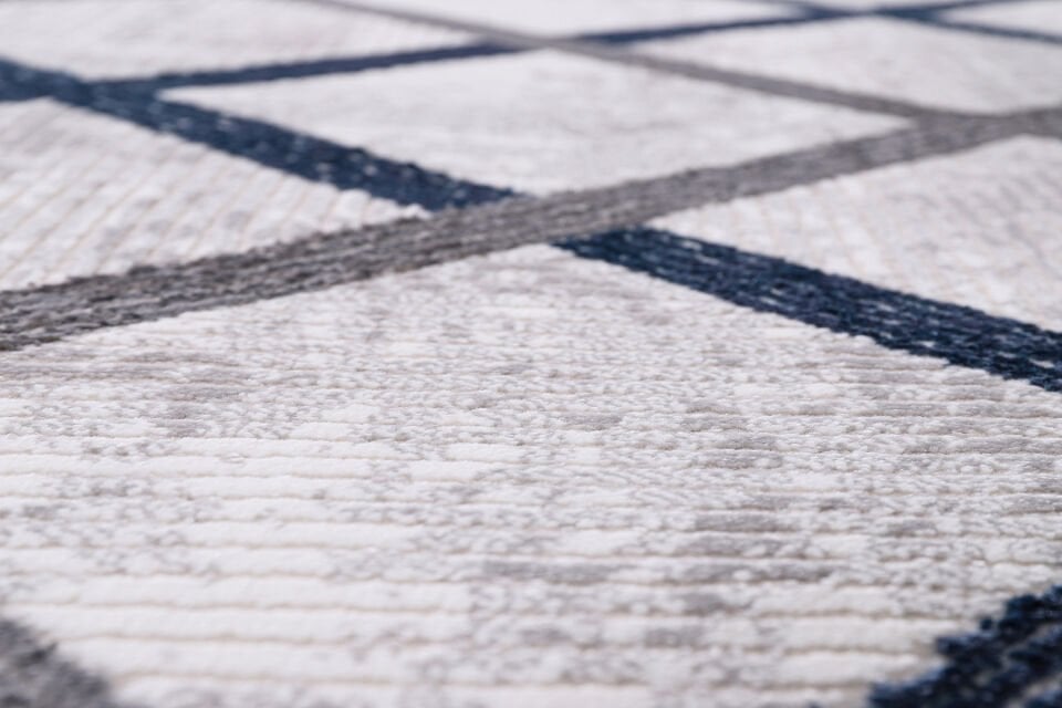 ALMOSS MOCCA TARZ 5273M A.GRİ-MAVİ MAKİNE HALISI