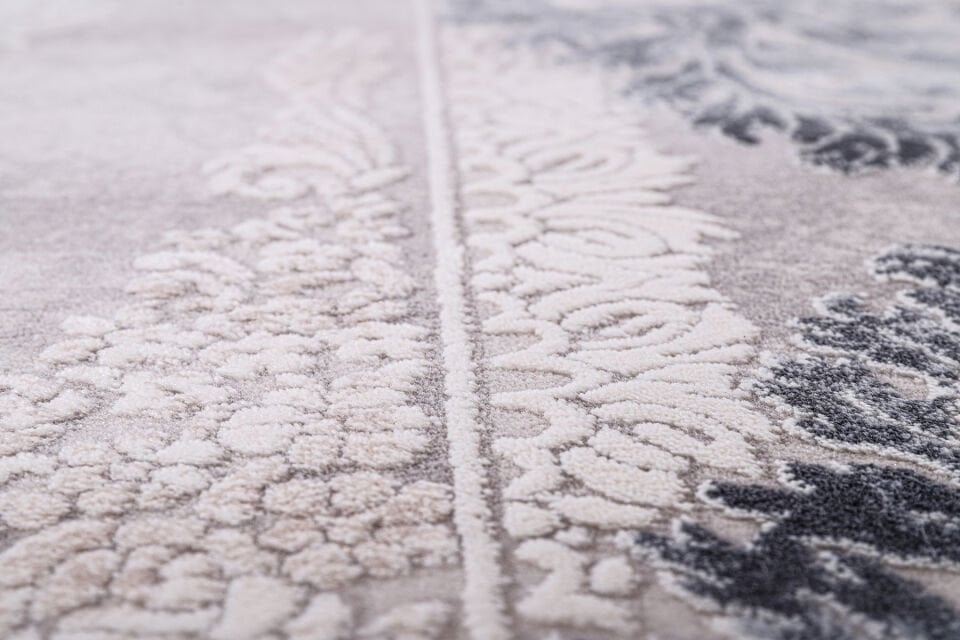 ASPENDOS KLASİK 4196M GRİ-MAVİ AKRİLİK MAKİNA HALISI