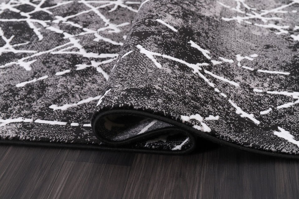 ASPENDOS MODERN 4392A SİYAH-BEYAZ AKRİLİK MAKİNA HALISI