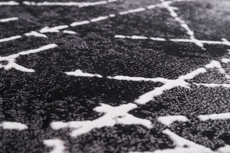 ASPENDOS MODERN 4392A SİYAH-BEYAZ AKRİLİK MAKİNA HALISI