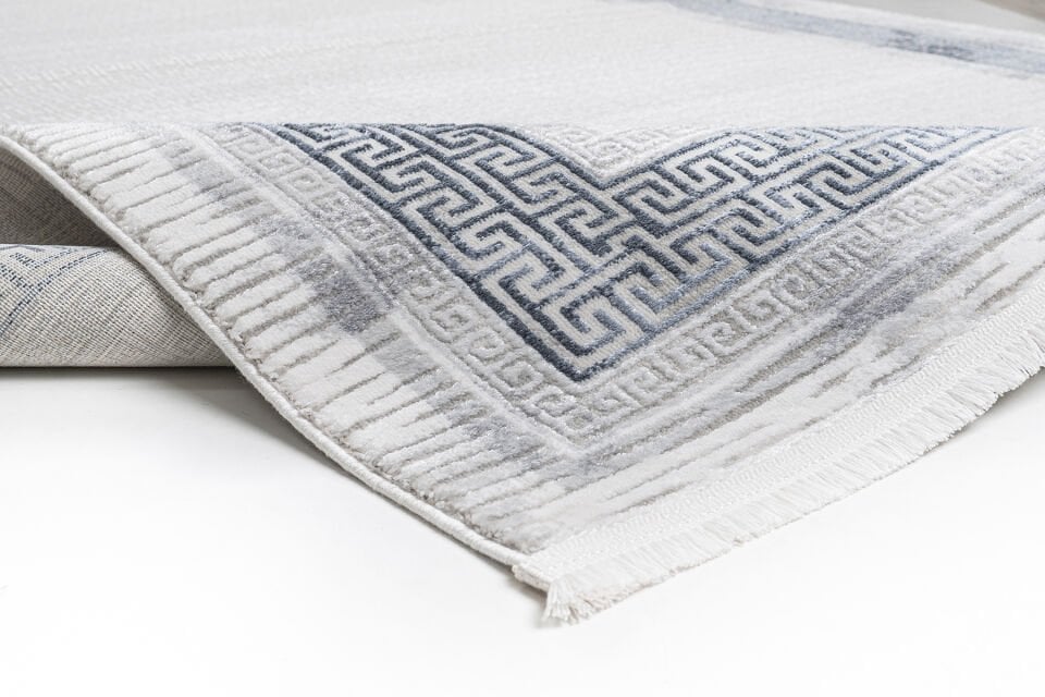 SENTO 2343L KREM-LACİVERT AKRİLİK MAKİNE HALISI