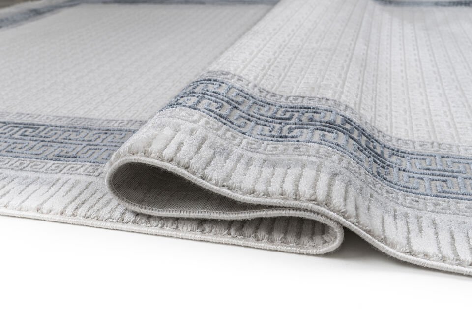 SENTO 2343L KREM-LACİVERT AKRİLİK MAKİNE HALISI