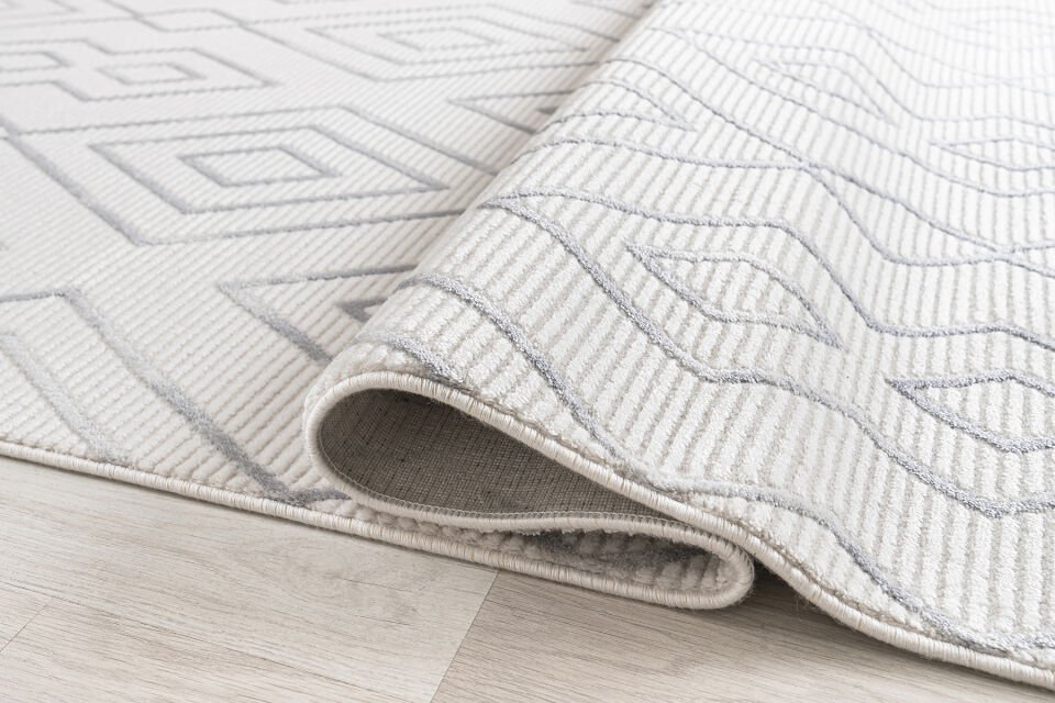 SENTO 2316G CREAM-GRAY ACRYLIC MACHINE CARPET